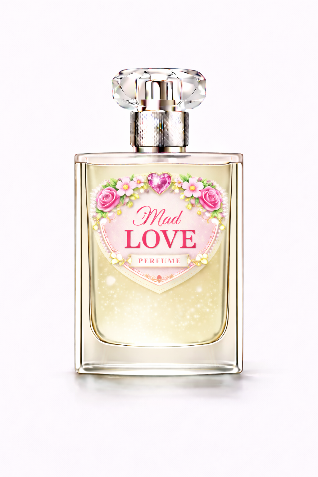 Mad Love perfume for women sweet floral romantic designer fragrance bottle