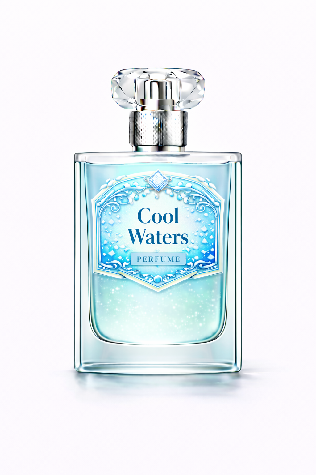 Cool Waters perfume for men fresh aquatic citrus designer fragrance bottle