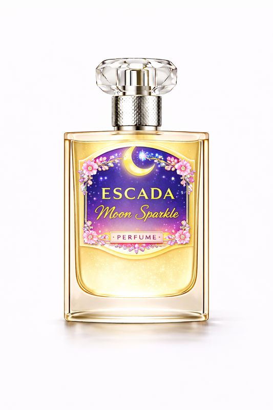 Escada Moon Sparkle perfume for women sweet fruity floral designer fragrance bottle